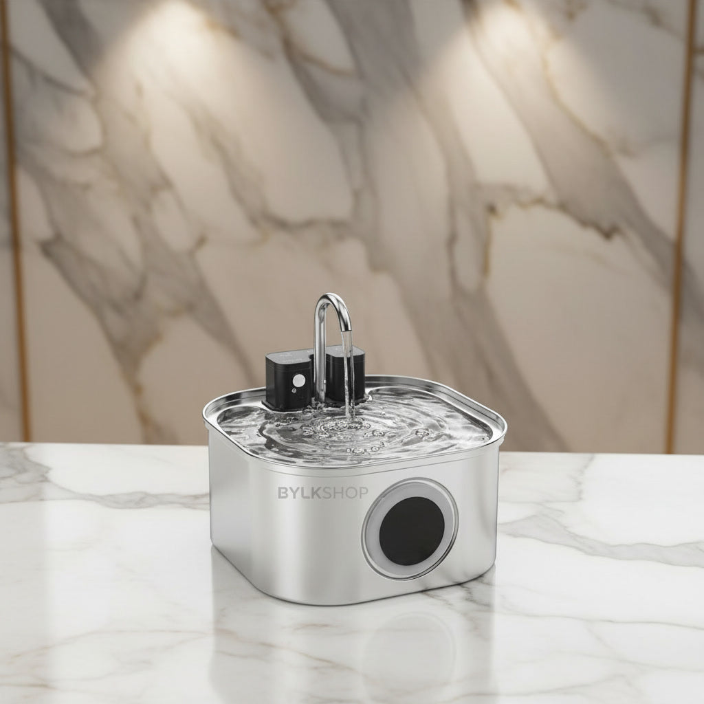 Fontaine à Eau Chat et Chien | 2.5L Inox